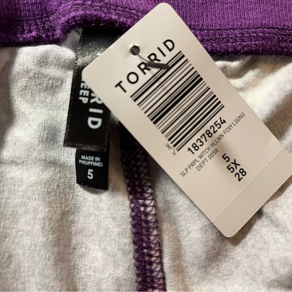 Torrid Purple/Witch Foxy Sleep Legging, Sizes M-6X NWT - Picture 10 of 12